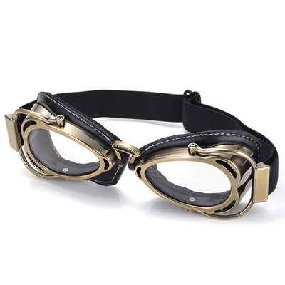 Gafas Protectoras Retro para Motocicleta - Estilo Piloto Harley con Protección Reflectante - Image 9