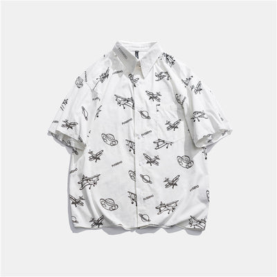 Camisa de Trabajo Estampada Manga Corta - Image 13