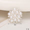 Jeans Button Hole Shoes Diy Accessories Bright Crystal Classic Estilo Ornament Accessories Upper Pearl Flower C504 Transparente
