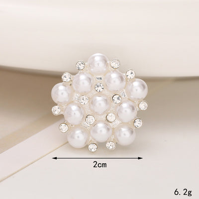 Adornos de Cristal Brillante para Zapatos - Accesorios DIY Estilo Clásico con Flor de Perla - Image 54