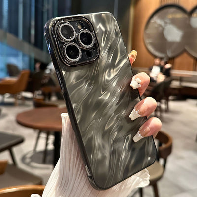 Funda Celular Efecto Agua con Brillo y Diseño Minimalista - Image 2