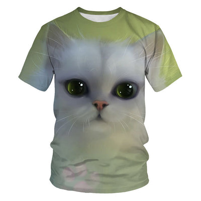 Camiseta Estampado Animal Gato para Toda la Familia - Image 12