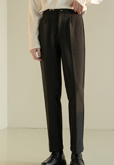 Pantalones de Traje de Lana Coreano Casual Hombre Madurez - Image 12