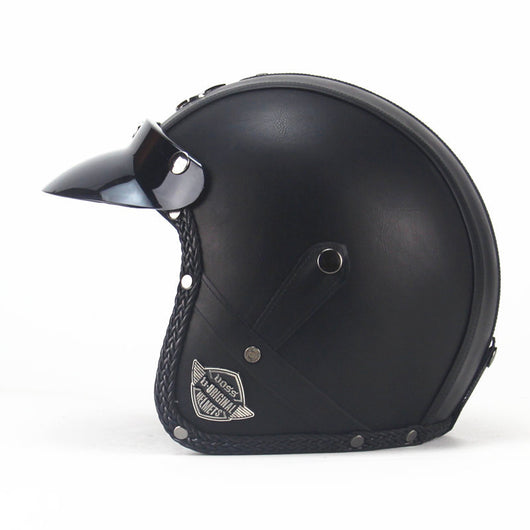 Casco Retro Semiabierto Four Seasons en Cuero - Image 17