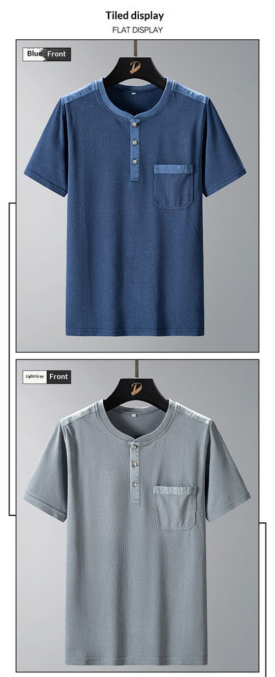 Camisa Slim Fit de Manga Corta para Hombre - Estilo Verano - Image 14