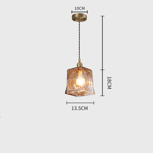 Lámpara Colgante Industrial de Vidrio - Diseño Artístico Moderno - Image 3