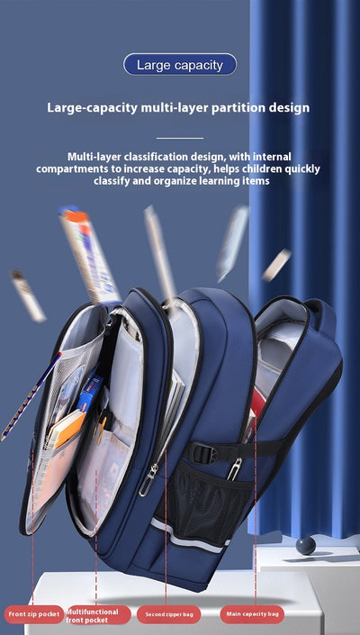Mochila Escolar Ergonómica de Gran Capacidad con Múltiples Compartimentos - Image 11