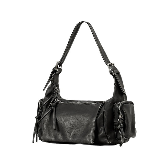 Bolso Mensajero Y2K Punk con Detalles Desgastados - Estilo Francés - Image 9