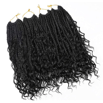 Peluca de Cabello Sintético con Trenzas de Tres Hilos - Image 5