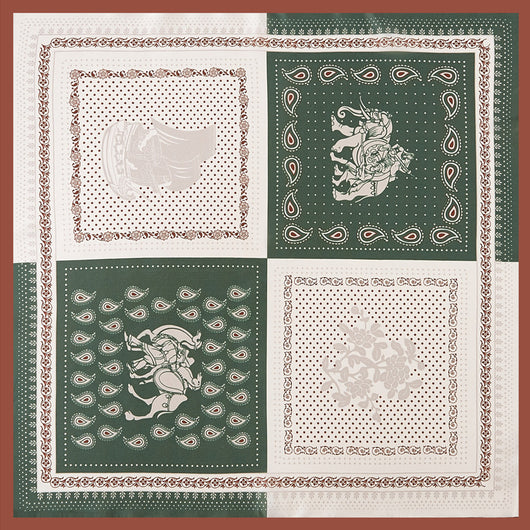 Pañuelos de Seda Sintética Estampados - Image 25