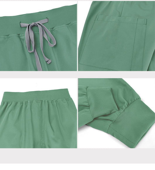 Conjunto de Uniformes Médicos para Hombre con Tela Elástica y Secado Rápido - Image 18