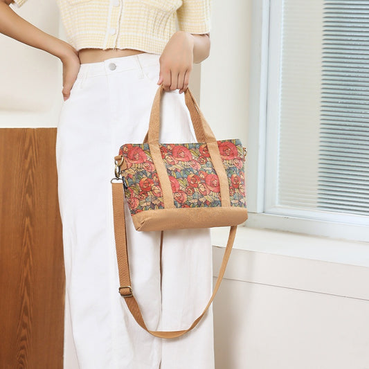 Bolsa Crossbody de Corcho Ecológica con Capacidad de Tote Portátil