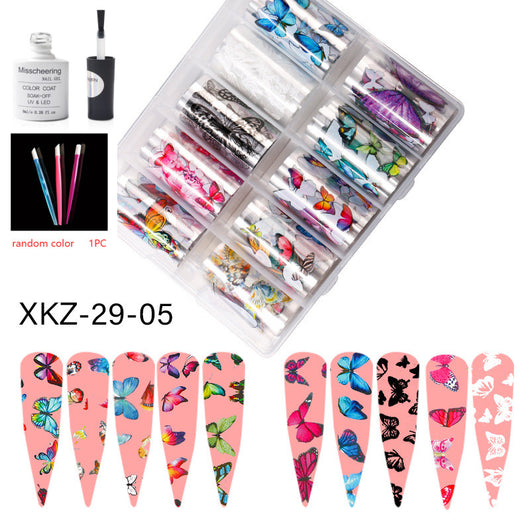 Set de 12 Láminas Decorativas para Uñas - Transferencias Nail Art - Image 94