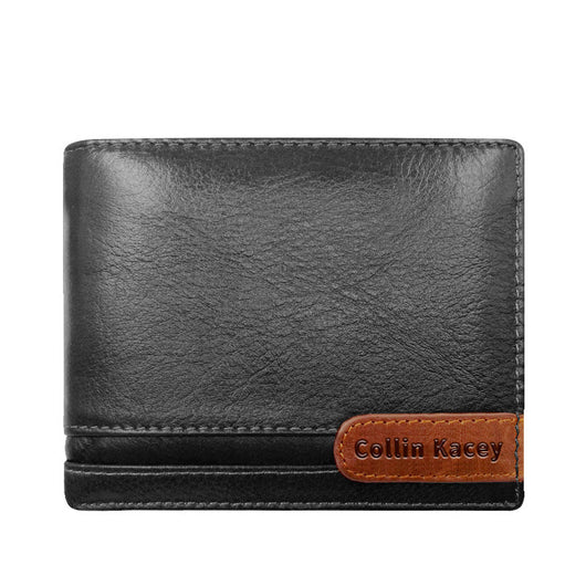 Billetera Corta de Cuero Genuino para Hombre con Múltiples Compartimentos - Image 20