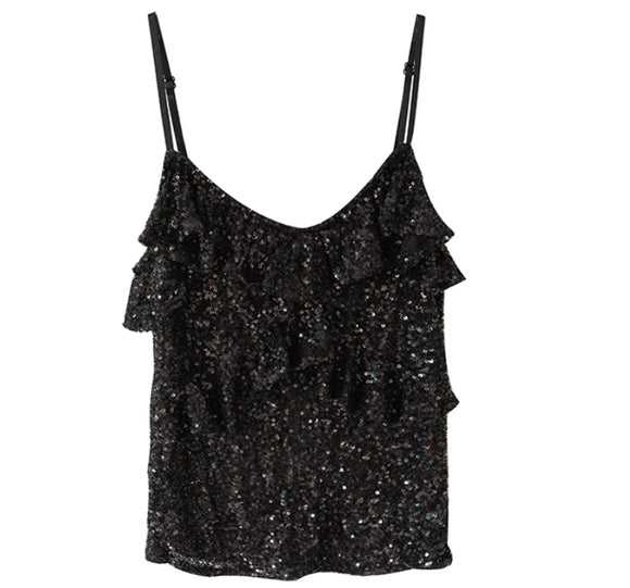 Chaleco Brillante Estilo Puro para Mujer