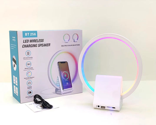 Parlante Inteligente Bluetooth con Luz Ambiental y Cargador Inalámbrico 15W - Image 10