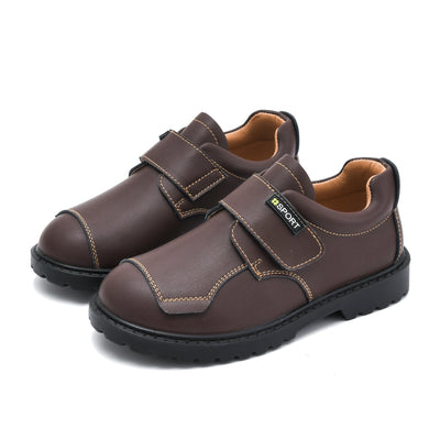 Zapatos Escolares Niño Cuero Negro Estilo Británico Premium - Image 3