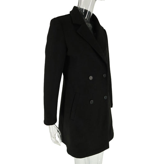 Abrigo Trench Ajustado con Cuello Sastre para Mujer - Image 25