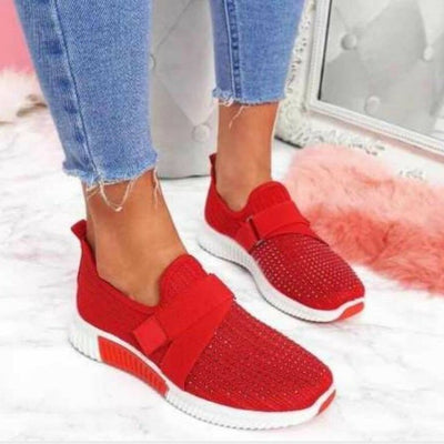 Zapatillas Deportivas Casuales Talla Grande con Detalles en Strass - Image 9