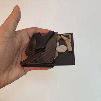 Organizador Compacto de Aluminio - Billetera Multiuso con Bandeja para Monedas y Llaves - Image 8
