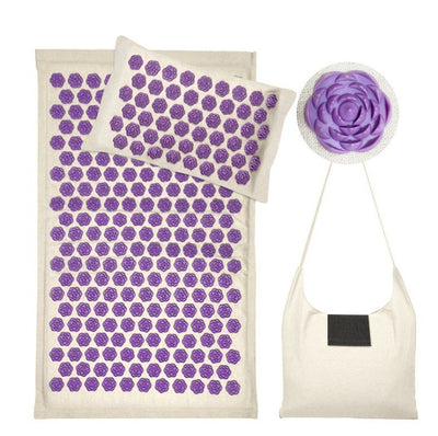 Tapete de Acupresión Loto Algodón y Lino para Yoga y Relajación - Image 13