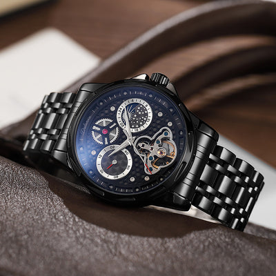 Reloj Automático de Acero Inoxidable con Esfera Luminosa Impermeable - Image 5