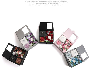 Caja de Jabón Floral en Forma de Corazón - Flores de Jabón Artesanal - Image 8