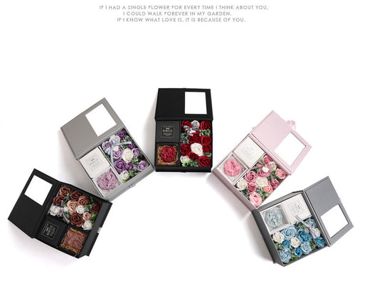 Caja de Jabón Floral en Forma de Corazón - Flores de Jabón Artesanal - Image 8