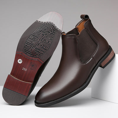 Botas Chelsea de Cuero para Hombre - Estilo Ejecutivo Puntiagudo - Image 7