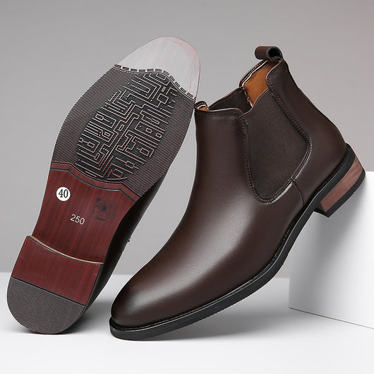 Botas Chelsea de Cuero para Hombre - Estilo Ejecutivo Puntiagudo - Image 7
