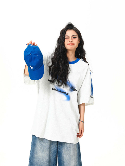 Playera Retro Patchwork Contraste de Colores para Mujer - Image 10