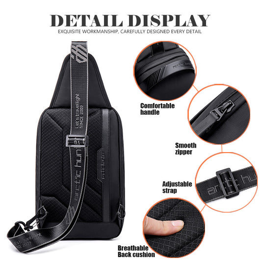 Bolsa Mensajero de Pecho para Hombre con Almacenamiento Inteligente - Image 5