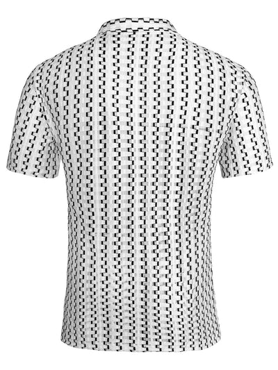 Conjunto Casual de Camisa a Rayas y Shorts para Hombre - Image 14