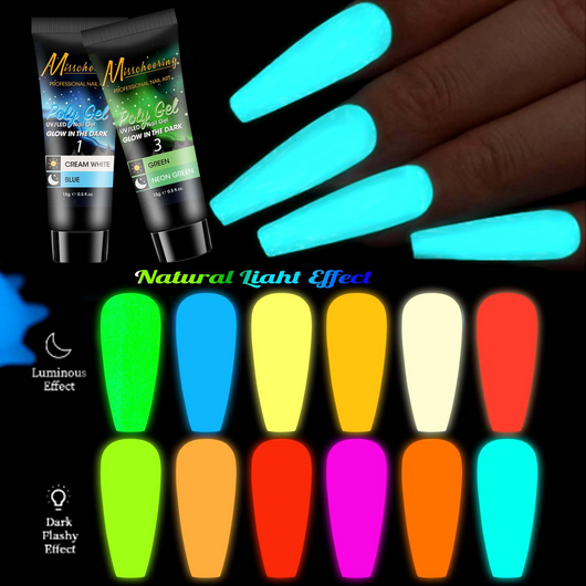 Set de 12 Colores Extensores de Uñas con Lentejuelas - Image 22