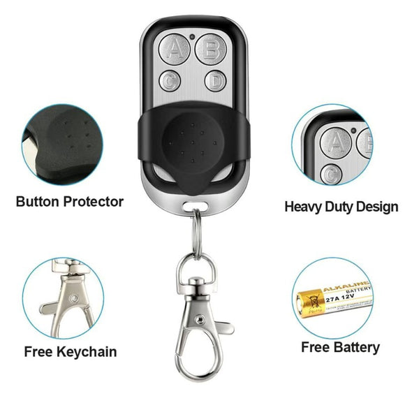 Control Remoto Clonador 443 MHz con Código Rodante para Puertas de Garaje