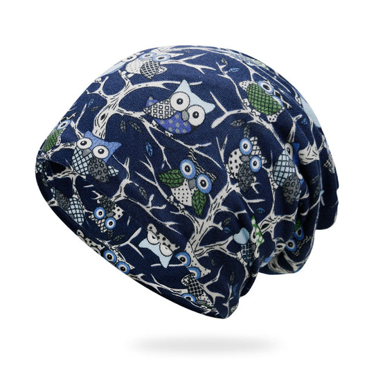 Gorro Reversible Unisex con Estampado de Búho - Dual Use para Ciclismo y Moda - Image 8