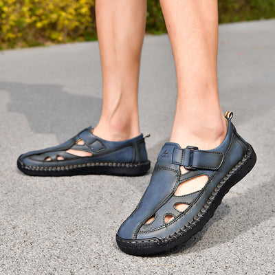 Sandalias Cerradas Tejidas a Mano para Hombre - Transpirables y Cómodas - Image 5