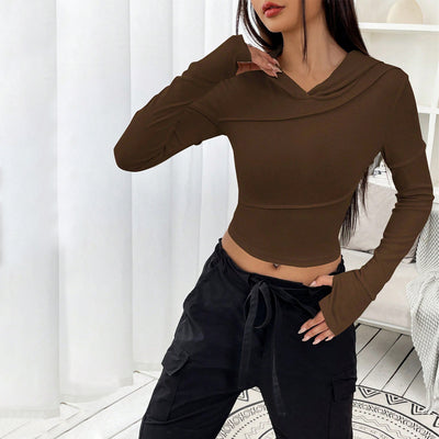 Sudadera V-Neck Slim Fit para Mujer - Base Layer Otoño Invierno - Image 3