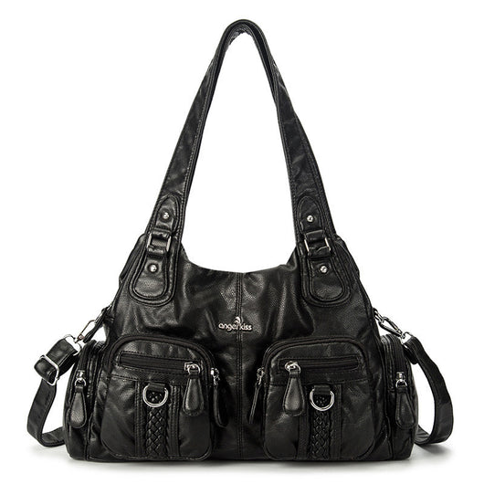Bolsa Mensajera Casual Coreana de Color Liso - Image 19