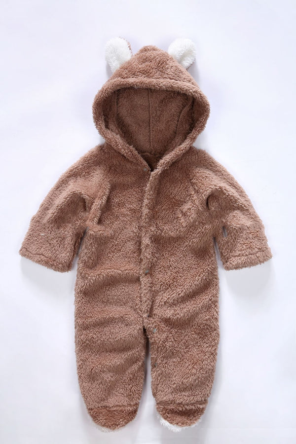 Pijama Enterizo de Terciopelo Infantil sin Relleno