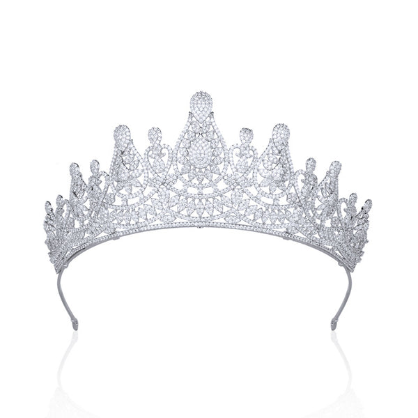 Corona Nupcial con Circonitas Micro Incrustadas
