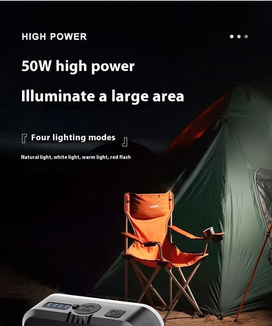Lámpara Portátil para Campamento - Luz Ambiental de Tienda - Image 9