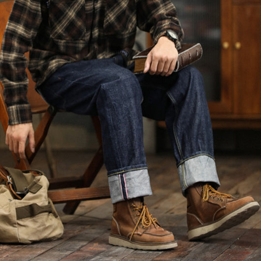 Jeans Hombre Red Edge Clásicos Cómodos Corte Relajado - Image 3
