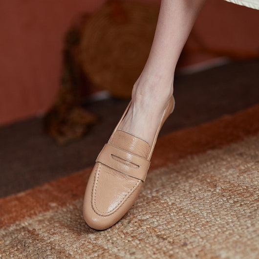 Zapatos Abuela de Cuero Completo - Comodidad Clásica para Primavera - Image 2