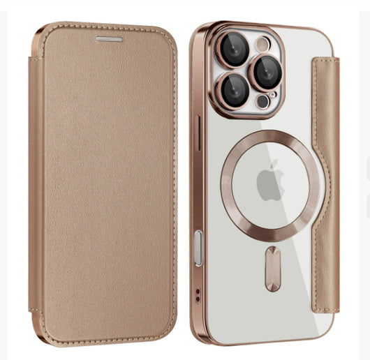 Funda Protectora con Cargador Inalámbrico Transparente y Soporte para Tarjetas - Image 12