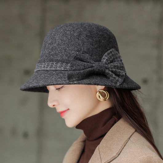 Gorro de Lana con Moño para Mujer - Estilo Elegante y Cálido - Image 7