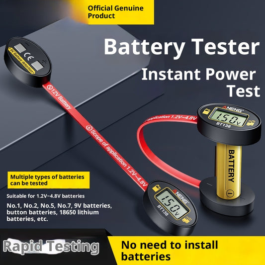 Detector de Batería con Pantalla Digital Portátil