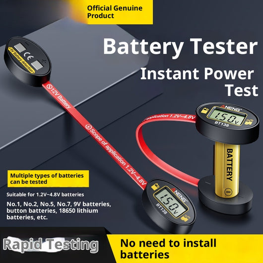 Detector de Batería con Pantalla Digital Portátil