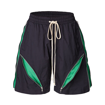 Shorts Casual con Diseño de Paneles Multi-Cierre - Image 4
