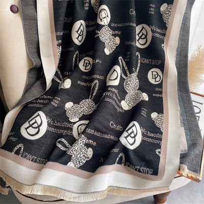 Chal Largo de Cachemira Estampado - Bufanda Versátil para Todo Clima - Image 15